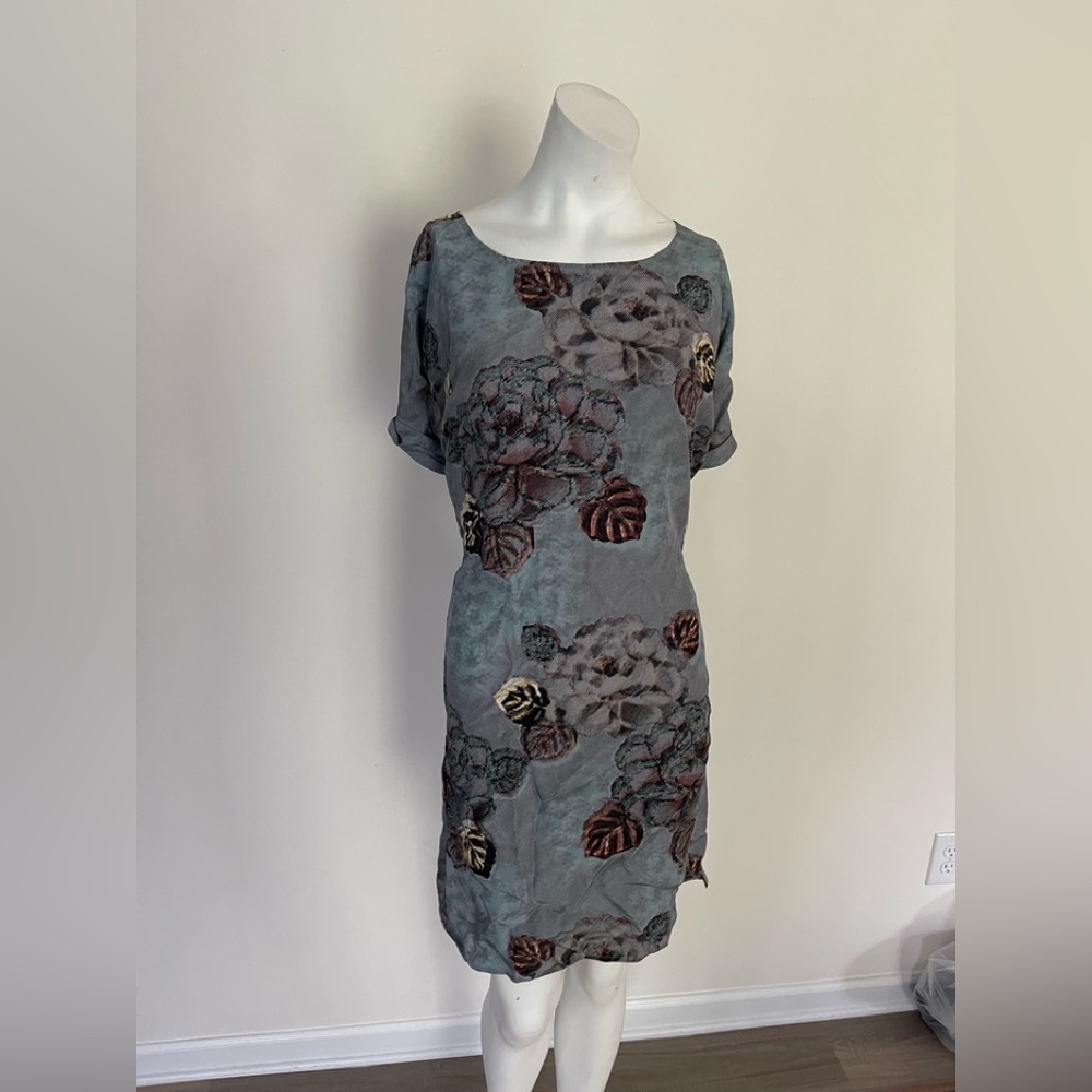 Garnet hill silk shift dres